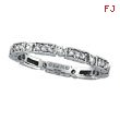 14K White Gold .50ct Diamond Stackable Eternity Band