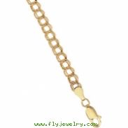 14K White Gold 7 Inch Solid Bracelet