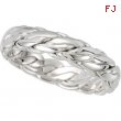 14K White Gold Bridal Duo Hand Woven Band
