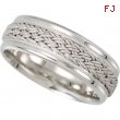 14K White Gold Bridal Duo Hand Woven Comfort Fit Band