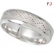 14K White Gold Bridal Duo Hand Woven Comfort Fit Band