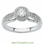 14K White Gold Bridal Engagement  Diamond quality A4 (SISI2 clarity G-I color)