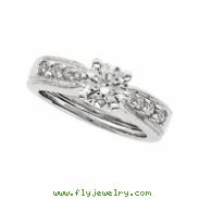 14K White Gold Bridal Enhancer  Diamond quality A4 (SI1 clarity G-I color)