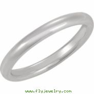 14K White Gold Comfort Fit Band