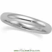 14K White Gold Comfort Fit Band