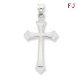 14K White Gold Cross Pendant