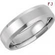 14K White Gold Design Band