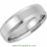 14K White Gold Design Band