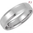 14K White Gold Design Band