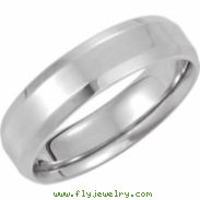 14K White Gold Design Band