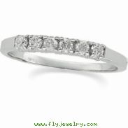 14K White Gold Diamond Band