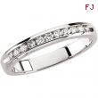 14K White Gold Diamond Band