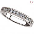 14K White Gold Diamond Band