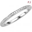 14K White Gold Diamond Matching 1 8ctw Band