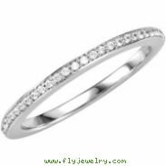 14K White Gold Diamond Matching 1 8ctw Band