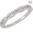 14K White Gold Diamond Matching Band