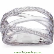 14K White Gold Diamond Ring