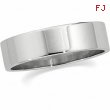 14K White Gold Flat Band