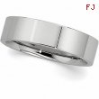 14K White Gold Flat Comfort Fit Band