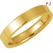 14K White Gold Flat Comfort Fit Band