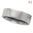 14K White Gold Flat Comfort Fit Band