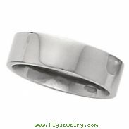 14K White Gold Flat Comfort Fit Band