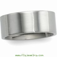 14K White Gold Flat Comfort Fit Band