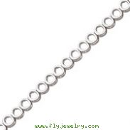 14K White Gold Holds Up To 24 2.75mm Stones Add-A-Diamond Tennis Bracelet Mounting