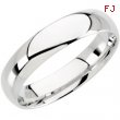 14K White Gold Light Comfort Fit Band