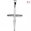 14K White Gold R16033.14kw.24.00x.p.cross Pendant