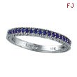14K White Gold Sapphire Stackable Band Ring