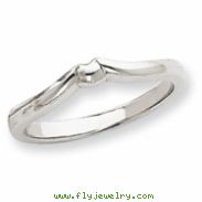 14k White Gold wedding band