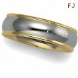 14K White Yellow Gold Two Tone Comfort Fit Band