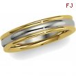 14K White Yellow Gold Two Tone Design Band