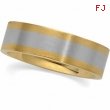 14K White Yellow Gold Two Tone Design Band