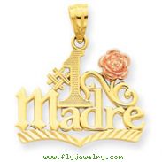 14K Yellow & Rose Gold #1 Madre Pendant