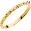 14K Yellow 01.50 MM Youth Etched Ring