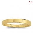 14K Yellow 02.50 MM Flat Tapered Band