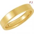 14K Yellow 04.00 MM Flat Comfort Fit Band