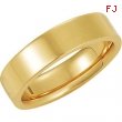 14K Yellow 05.00 MM Flat Comfort Fit Band