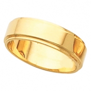 14K Yellow 05.00 MM Flat Edge Band