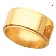 14K Yellow 08.00 MM Flat Edge Band