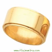 14K Yellow 08.00 MM Flat Edge Band