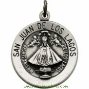 14K Yellow 12.00 MM San Juan Of Los Lagos Medal