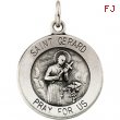 14K Yellow 12.00 MM St. Gerard Medal