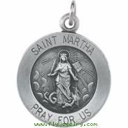 14K Yellow 12.00 MM St. Martha Medal