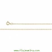 14K Yellow 14.00 INCH TITAN GOLOD ROPE CHAIN Lasered Titan Gold Rope Chain