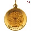 14K Yellow 15.00 MM Confirmation Medal