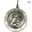 14K Yellow 15.00 MM Lady Of Mount Carmel Medal