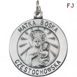 14K Yellow 15.00 MM Matka Boska Medal